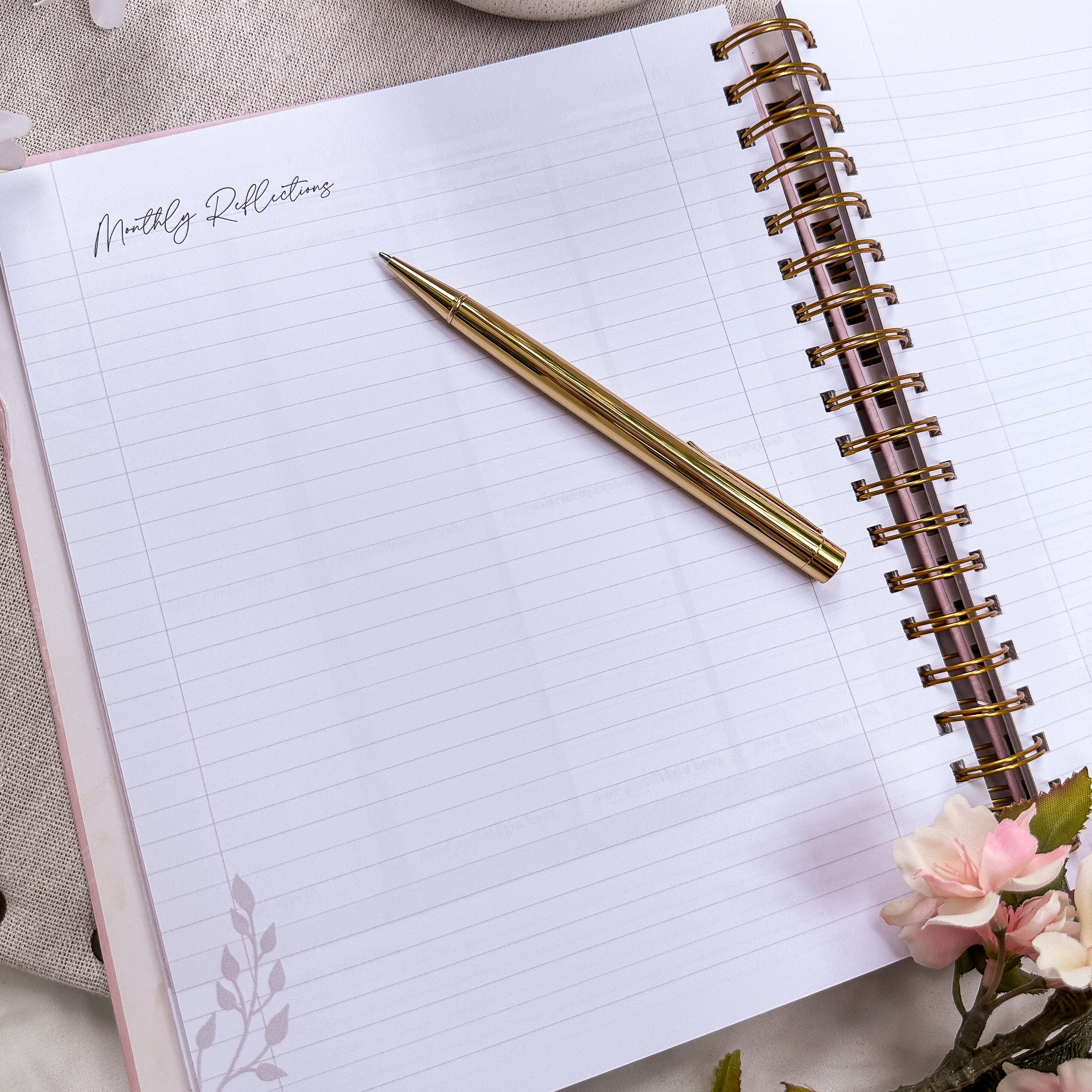 OUT OF STOCK! Good Morning, Good Life 12-Month Undated Planner | Bambina Rosa Pink -- SHIPS DECEMBER 2024!