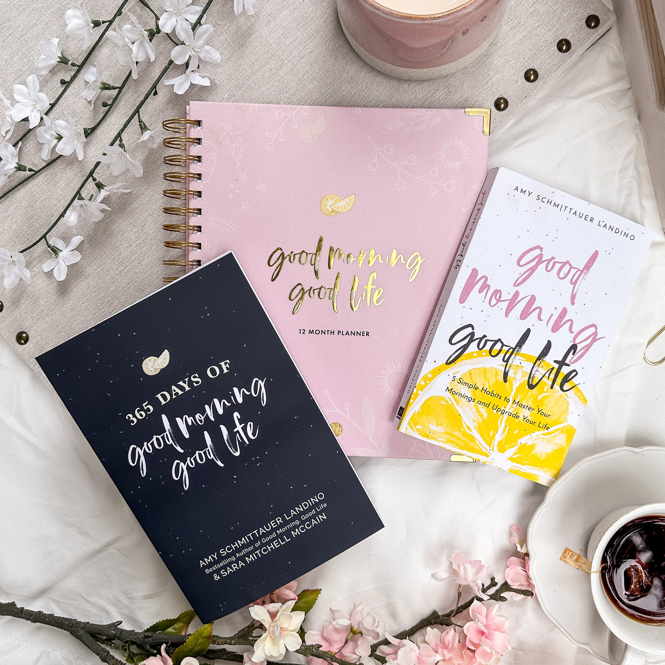 OUT OF STOCK! Good Morning, Good Life 12-Month Undated Planner | Bambina Rosa Pink -- SHIPS DECEMBER 2024!