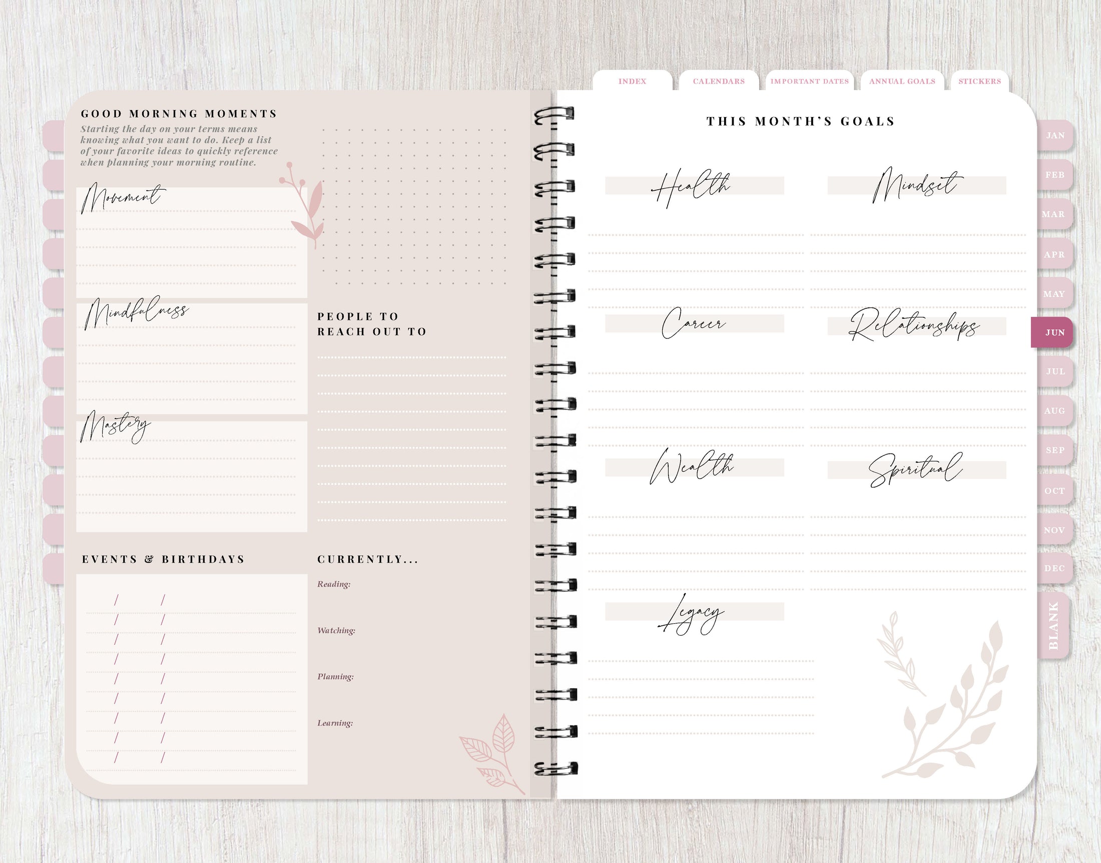 Good Morning, Good Life: 12-Month DIGITAL Planner | Undated 2024-26