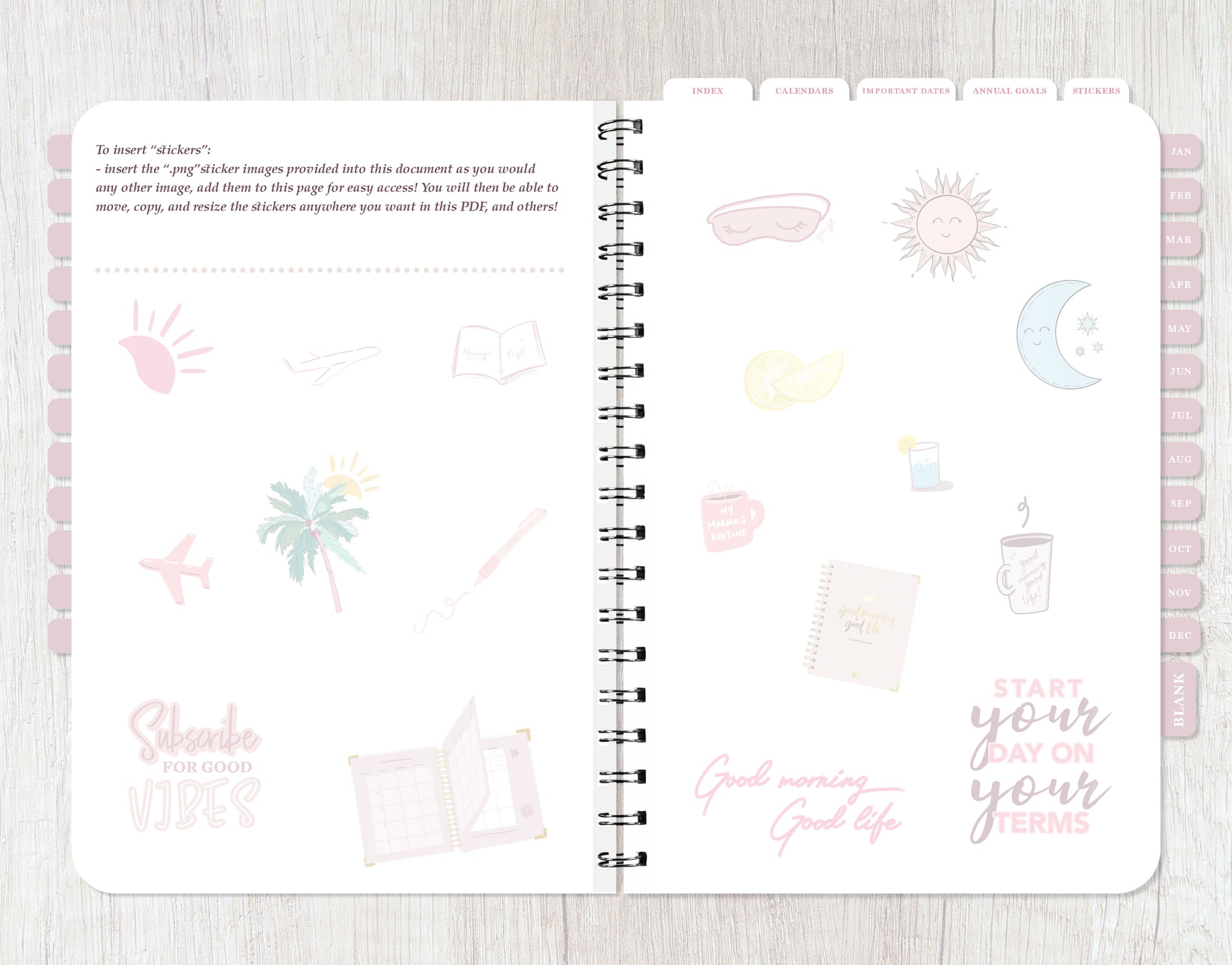 Good Morning, Good Life: 12-Month DIGITAL Planner | Undated 2024-26