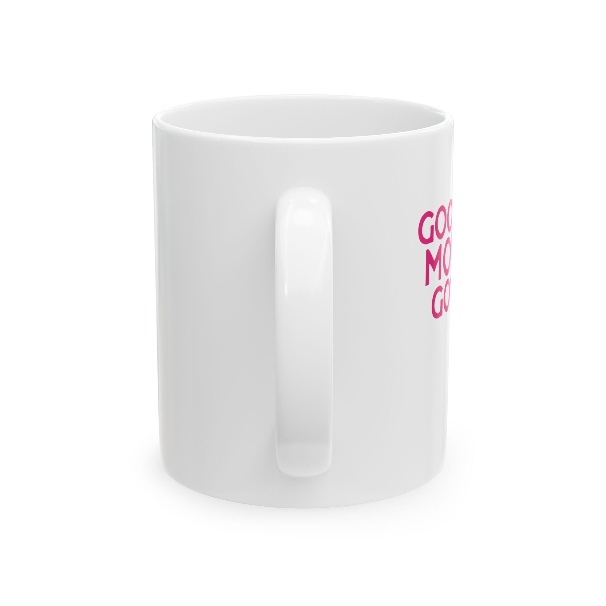'Good Morning, Good Life' New Style Coffee Mug — Pink