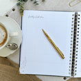 Load image into Gallery viewer, Good Morning, Good Life 12-Month Undated Planner | Deep Forest Green
